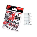 Крючки офсетные Lucky John PREDATOR сер. LJH340 разм.001 8шт.
