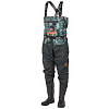 Полукомбинезон заброд. Norfin PILOT CAMO BOOTFOOT р.45-XL с сапогами резина