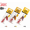 Блесны вращ. Lucky John SPIN X LONG 03 6,0 г CR/GR/SR 3шт. набор