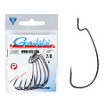Крючки офсетные Gamakatsu Worm OFFSET EWG HOOKS BLACK разм. 2/0 6шт.