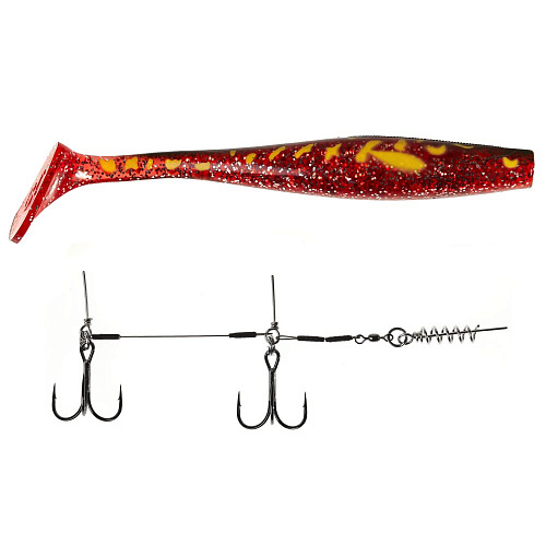 Виброхвост LJ 3D BBS Series GIANT KUBIRA SWIM SHAD 10.3in (26,00)/PG25 1шт.+Stinger XL