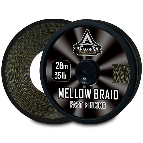 Шок-лидер плетёный Anakonda FAST SINKING MELLOW BRAID 35lb 20м