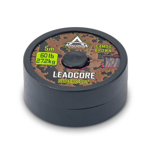 Ледкор Anakonda SUPER SOFT Camou Brown 60lb 5м