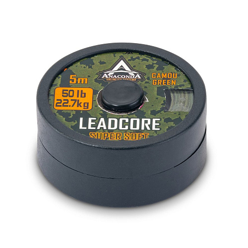 Ледкор Anakonda SUPER SOFT Camou Green 50lb 5м