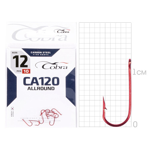 Крючки Cobra Allround MIRAGE сер. CA120 разм. 012 10шт.
