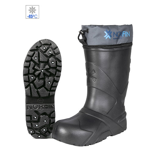 Сапоги зим. Norfin BERINGS SPIKE с манж. и шипами антрац. -45С EVA р.38-39