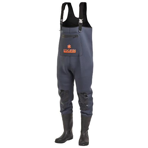 Полукомбинезон заброд. Norfin SHADOW NEOPRENE BOOTFOOT р.43-M-S с сапогами резина