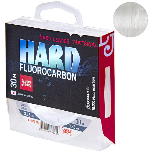 Леска моно. Lucky John FLUOROCARBON Hard 030/023