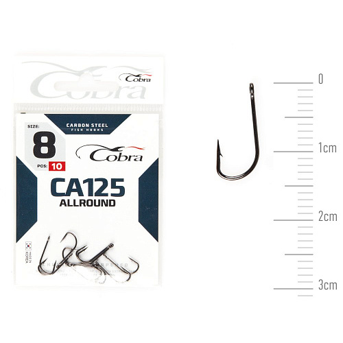 Крючки Cobra Allround STRUGER сер. CA125 разм. 008 10шт.