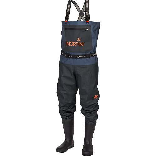 Полукомбинезон заброд. Norfin PILOT BOOTFOOT р.45-XL с сапогами резина