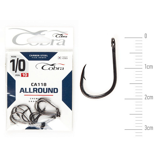 Крючки Cobra Allround HANNA сер. CA118 разм. K001/0 10шт.