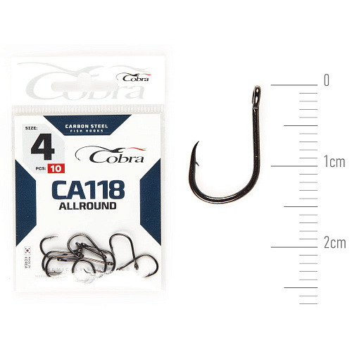 Крючки Cobra Allround HANNA сер. CA118 разм. 004 10шт.