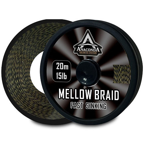 Шок-лидер плетёный Anakonda FAST SINKING MELLOW BRAID 15lb 20м