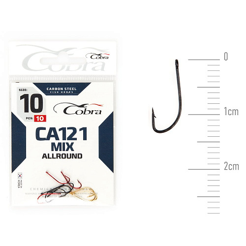 Крючки Cobra Allround MIX сер. CA121 разм. 010 10шт.