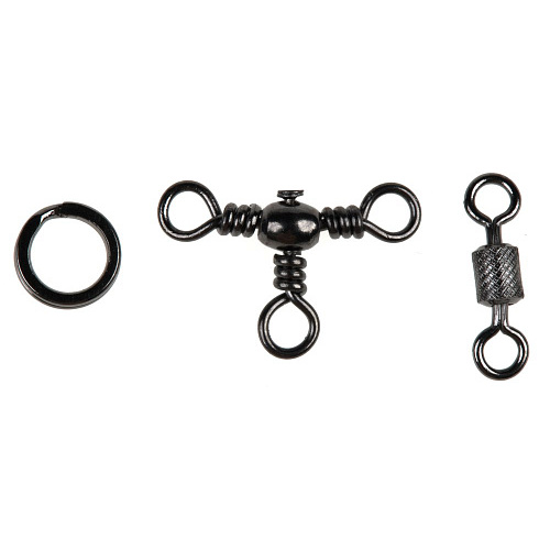 Вертлюги c кольцами заводными. LJ Pro Series SWIVEL & SPLIT RING COMBO Набор 30шт.