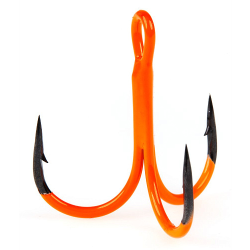 Крючки-тройники Lucky John  Orange UV LJH201 разм.K03 4 шт.
